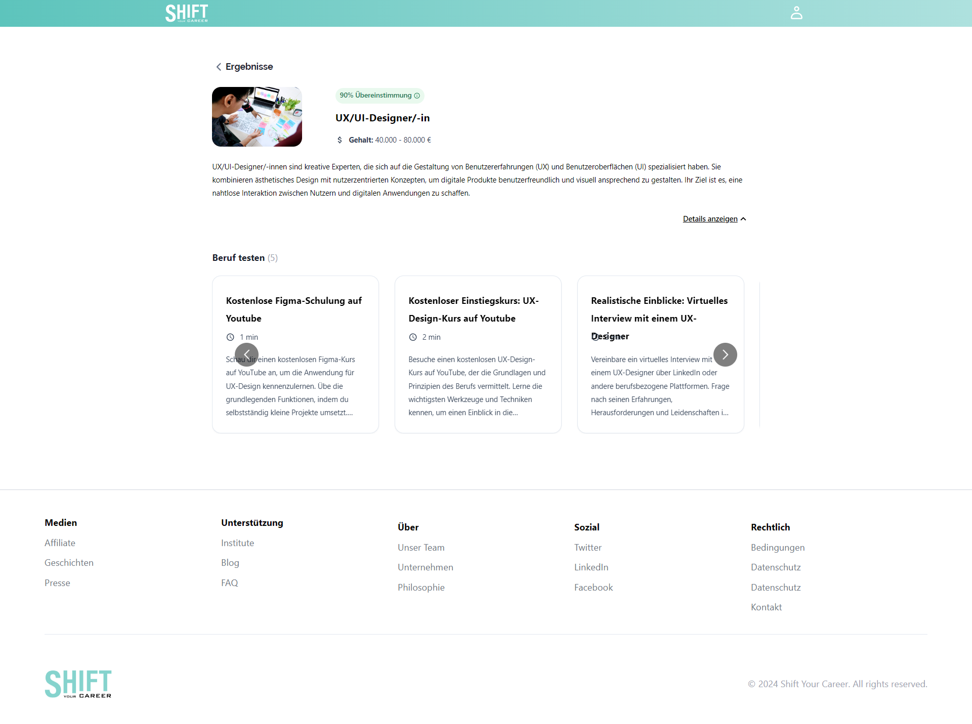 JobFlow AI Career Quiz preview