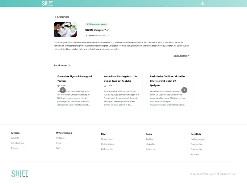 JobFlow AI Career Quiz preview