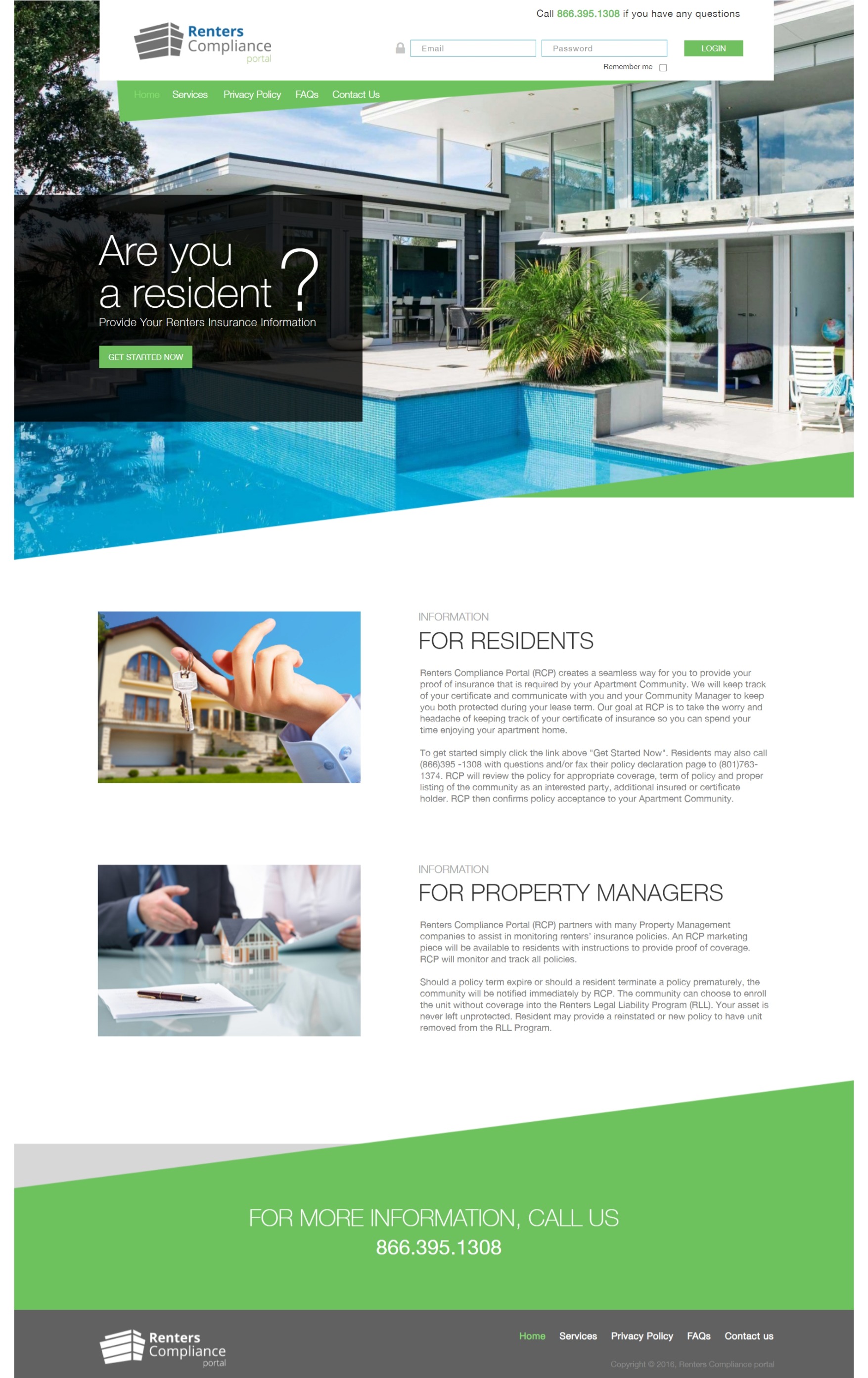 Renters Compliance Portal preview